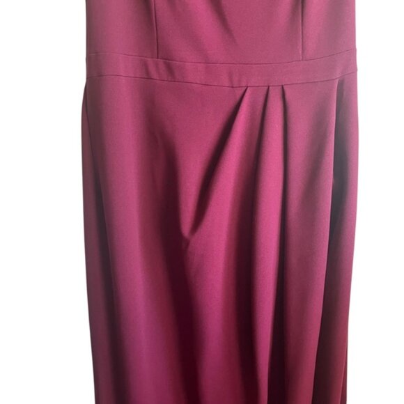BHLDN Deep Red Evening Dress Size 16 Wine Holiday Formal - Picture 5 of 15